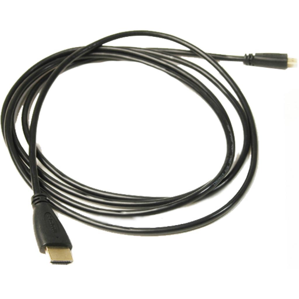 Кабель мультимедійний HDMI A to HDMI D (micro), 2.0m PowerPlant (KD00AS1274)