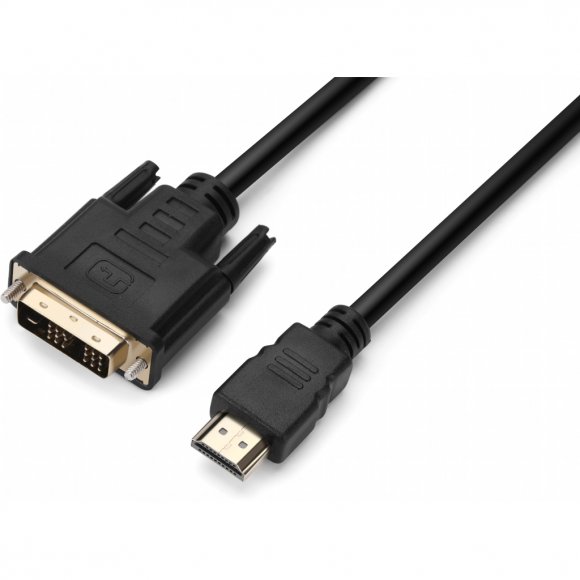 Кабель мультимедійний HDMI to DVI 1.8m Single Link 18+1 Premium ProLogix (PR-HDMI-DVI-P-01-30-18m)