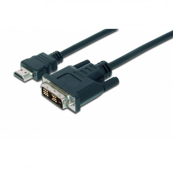 Кабель мультимедійний HDMI to DVI 18+1pin M, 2.0m Assmann (AK-330300-020-S)