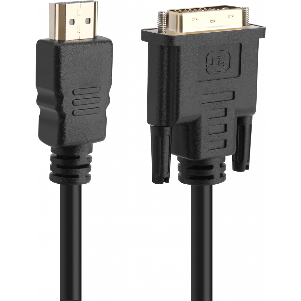 Кабель мультимедійний HDMI to DVI 3.0m Single Link 18+1 Premium ProLogix (PR-HDMI-DVI-P-01-30-3m)