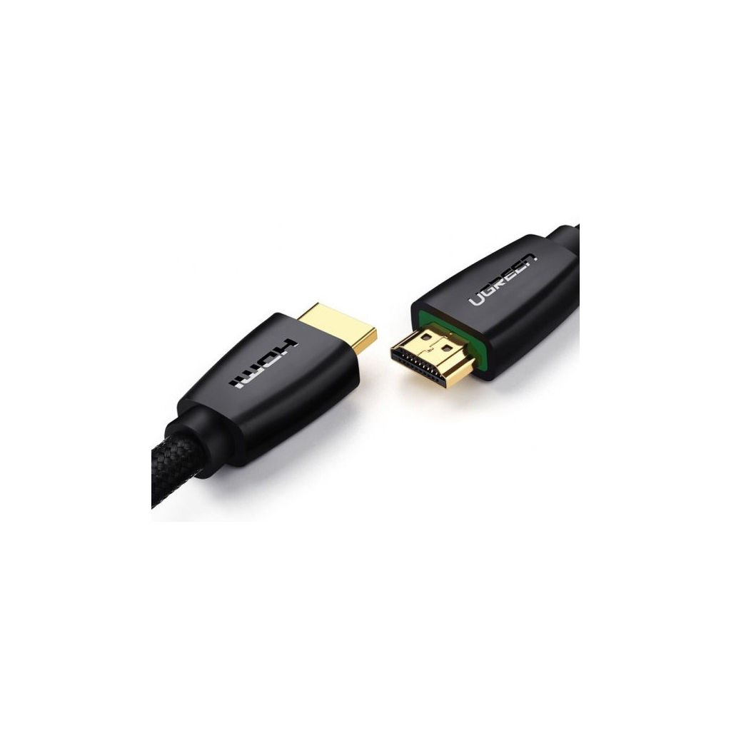 Кабель мультимедійний HDMI to HDMI 1.0m HD118 Nylon Braid (Black) Ugreen (40408)