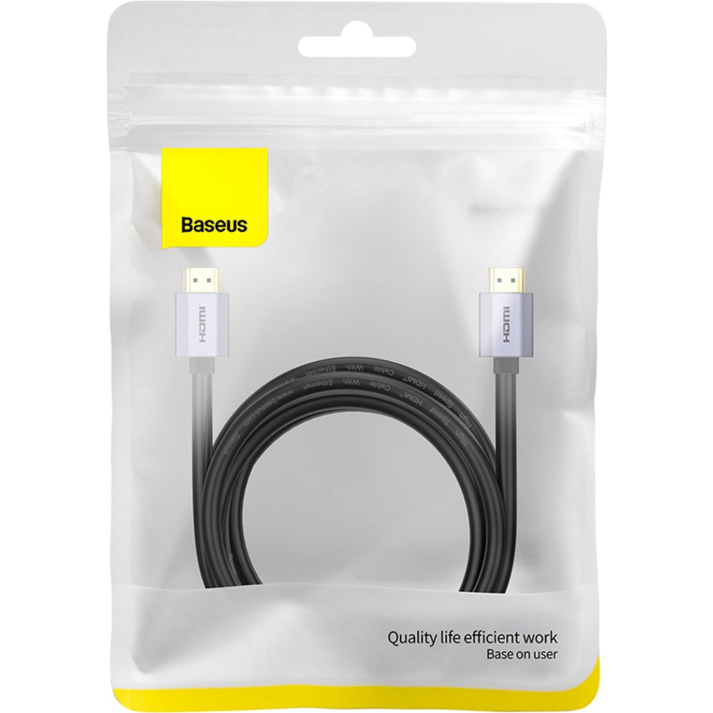 Кабель мультимедійний HDMI to HDMI 1.0m V2.0 Baseus (WKGQ020001)