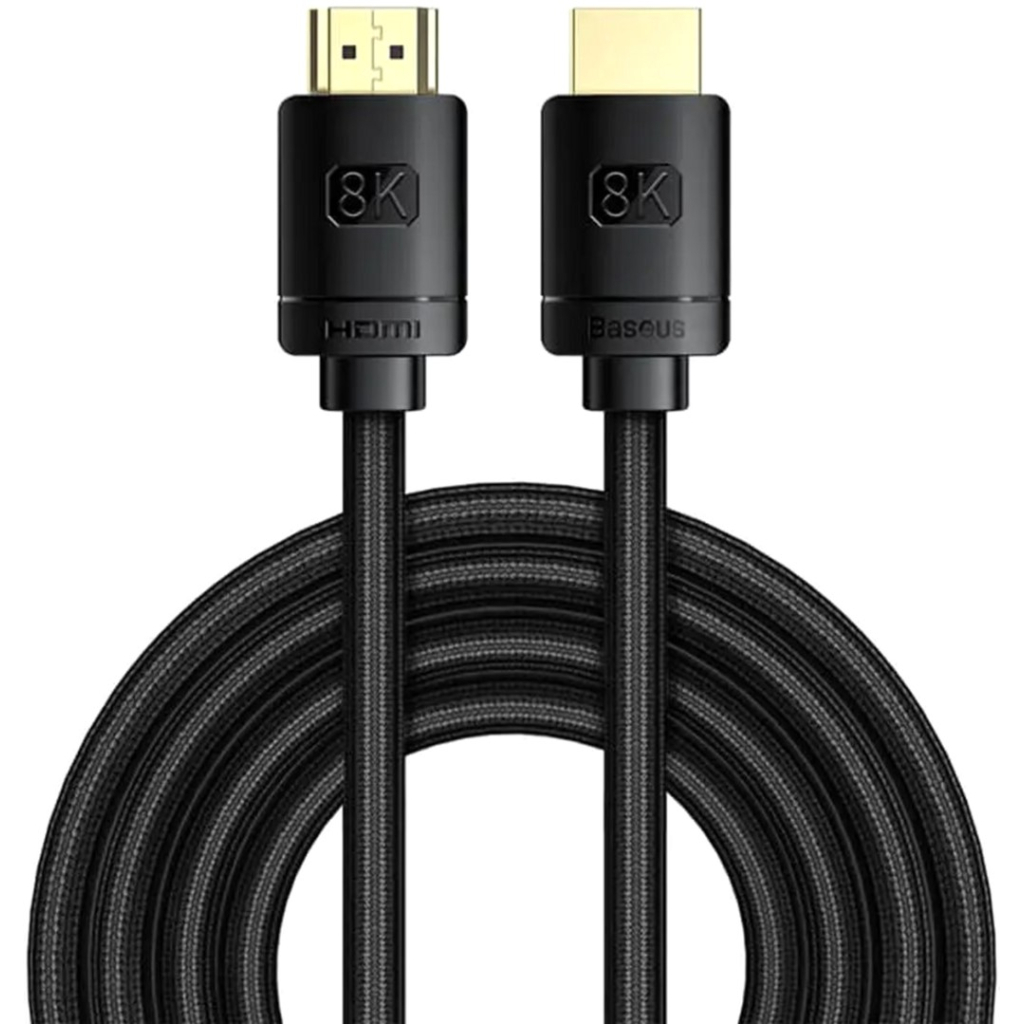 Кабель мультимедійний HDMI to HDMI 1.5m V2.1 Baseus (WKGQ040101)