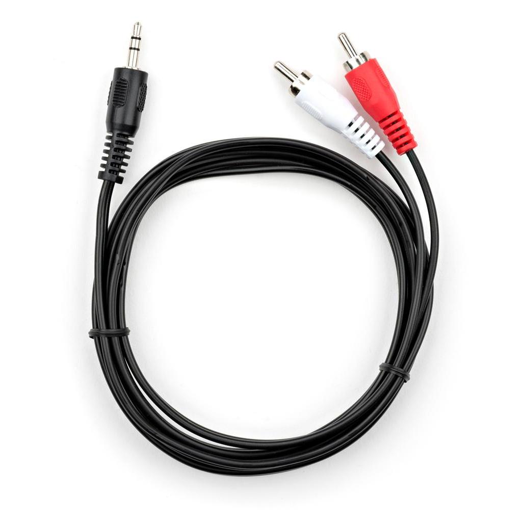 Кабель мультимедійний Jack 3.5mm M to 2xRCA 1.5 m Vinga (VCPDCJ35MRCA21.5BK)