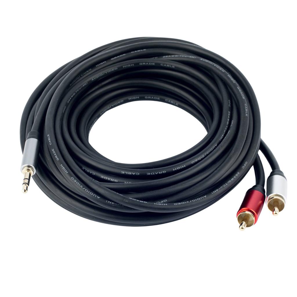 Кабель мультимедійний Jack 3.5mm M to 2xRCA 10.0m ProfCable (ProfCable1-1000)