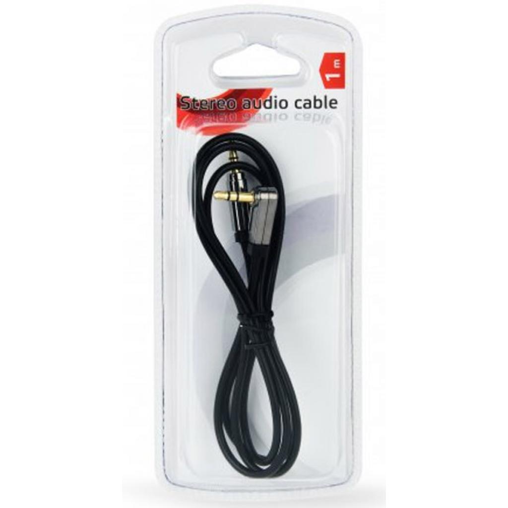 Кабель мультимедійний Jack 3.5mm M to Jack 3.5mm M 1.0m угловой Cablexpert (CCAPB-444L-1M)