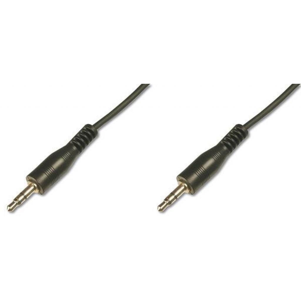 Кабель мультимедійний Jack 3.5mm M/Jack 3.5mm M 1.5m Digitus (AK-510100-015-S)