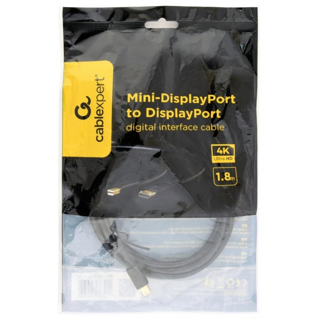 Кабель мультимедійний miniDisplayPort to DisplayPort 1.8m Cablexpert (CCP-mDP2-6)