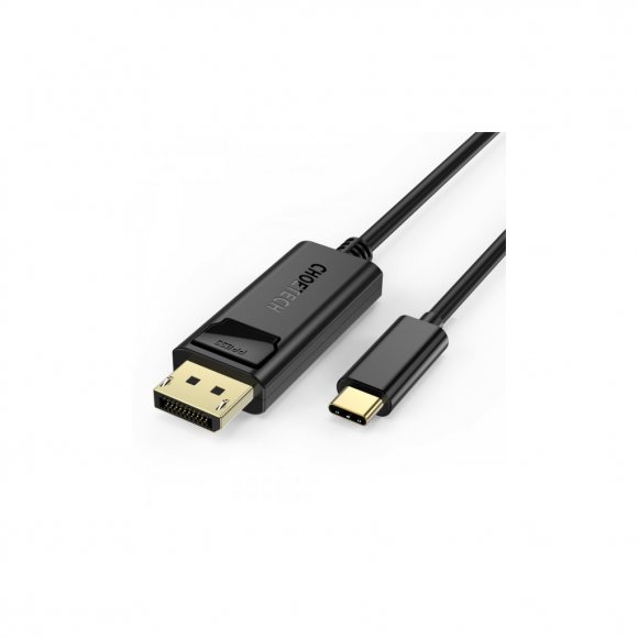 Кабель мультимедійний USB-C to DisplayPort 1.8m 4K 60Hz Choetech (XCP-1801BK)