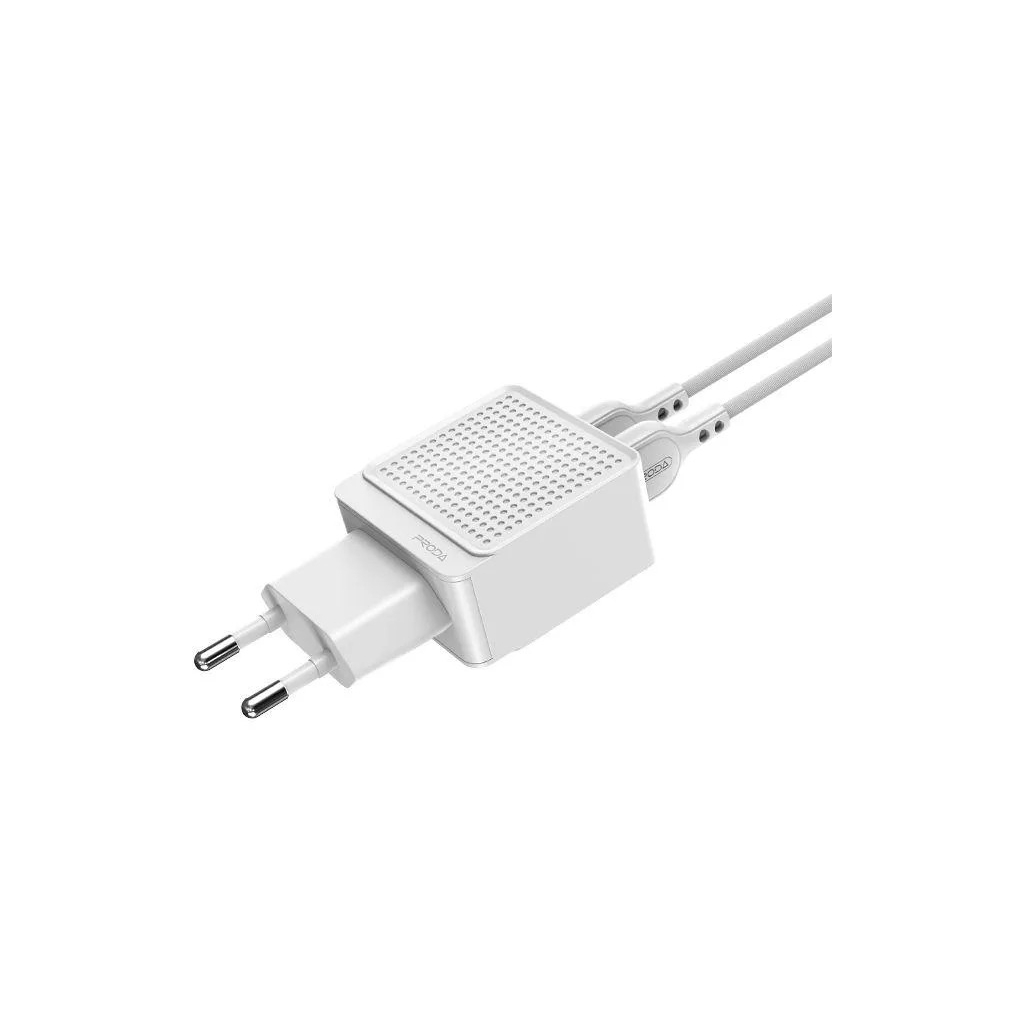 Зарядний пристрій Proda Saiya air А25i 2USB 18W white + cable Lightning (PD-A25i-Cab-WH)