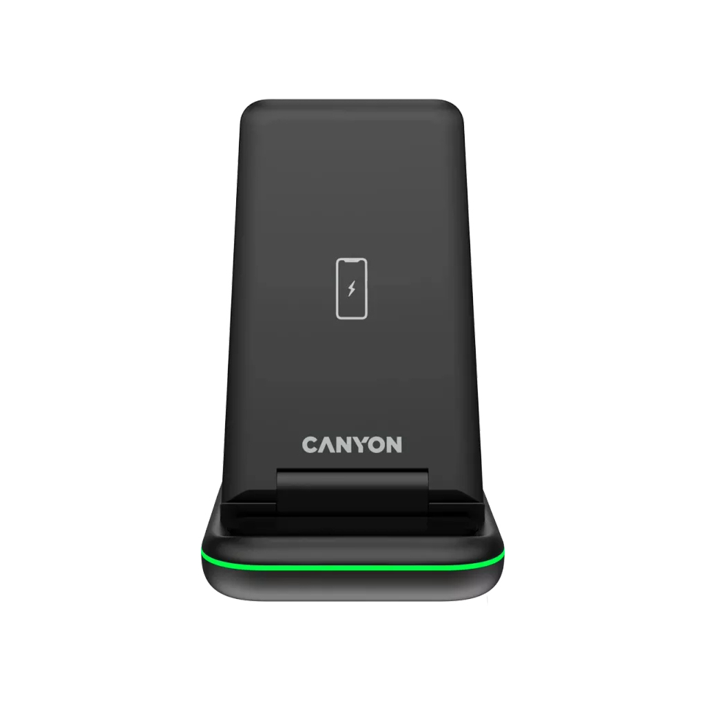 Зарядний пристрій Canyon WS- 304 Foldable 3in1 Wireless charger (CNS-WCS304B)