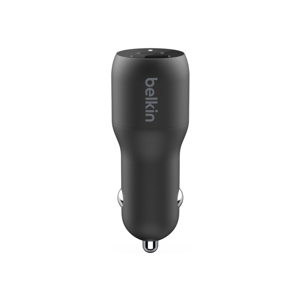 Зарядний пристрій Belkin Car Charger 37W PD PPS Dual Black (CCB004BTBK)