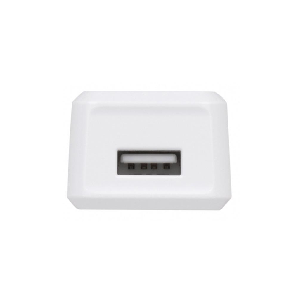 Зарядний пристрій 2E USB Wall Charger USB:DC5V/1A, white (2E-WC1USB1A-W)