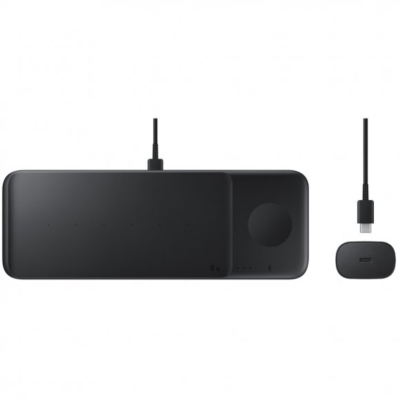 Зарядний пристрій Samsung Wireless Charger Trio (Black) (EP-P6300TBRGRU)