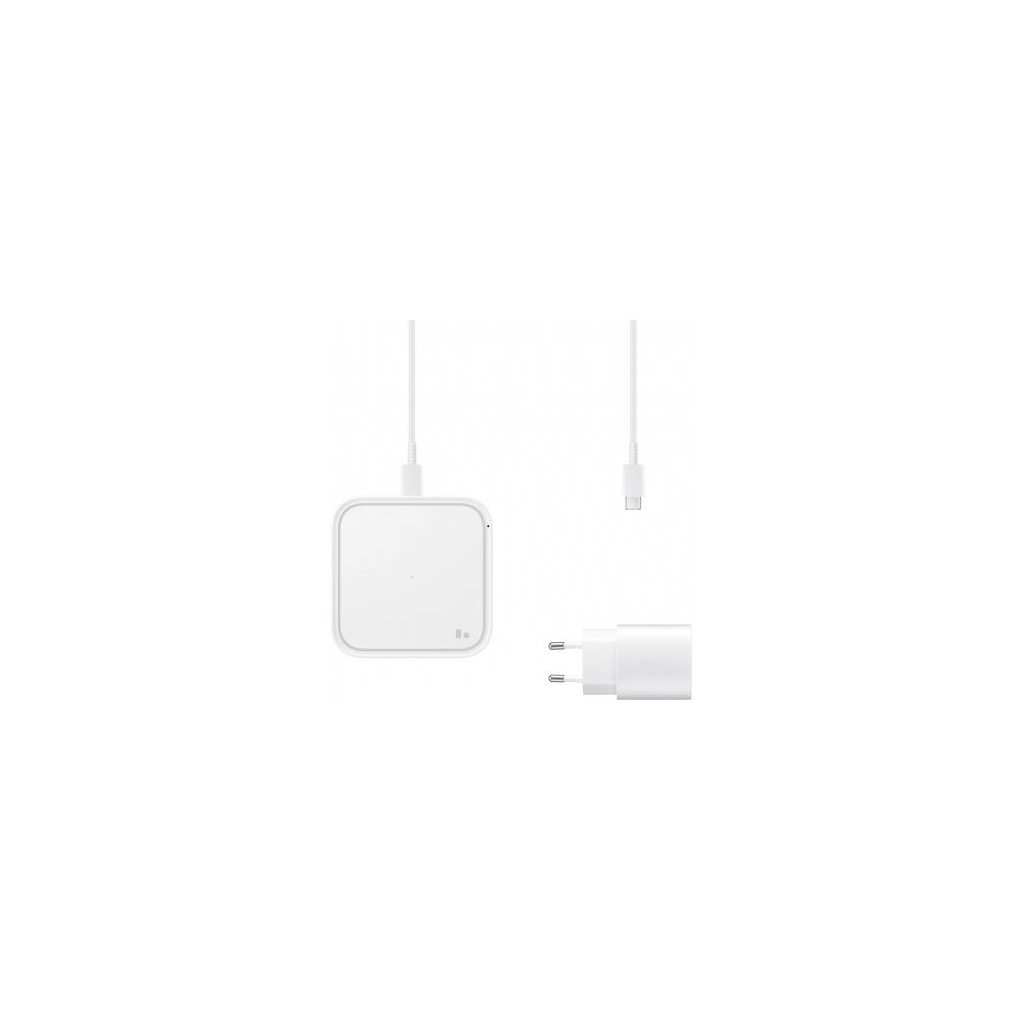 Зарядний пристрій Samsung 15W Wireless Charger Pad (with TA) White (EP-P2400TWRGRU)