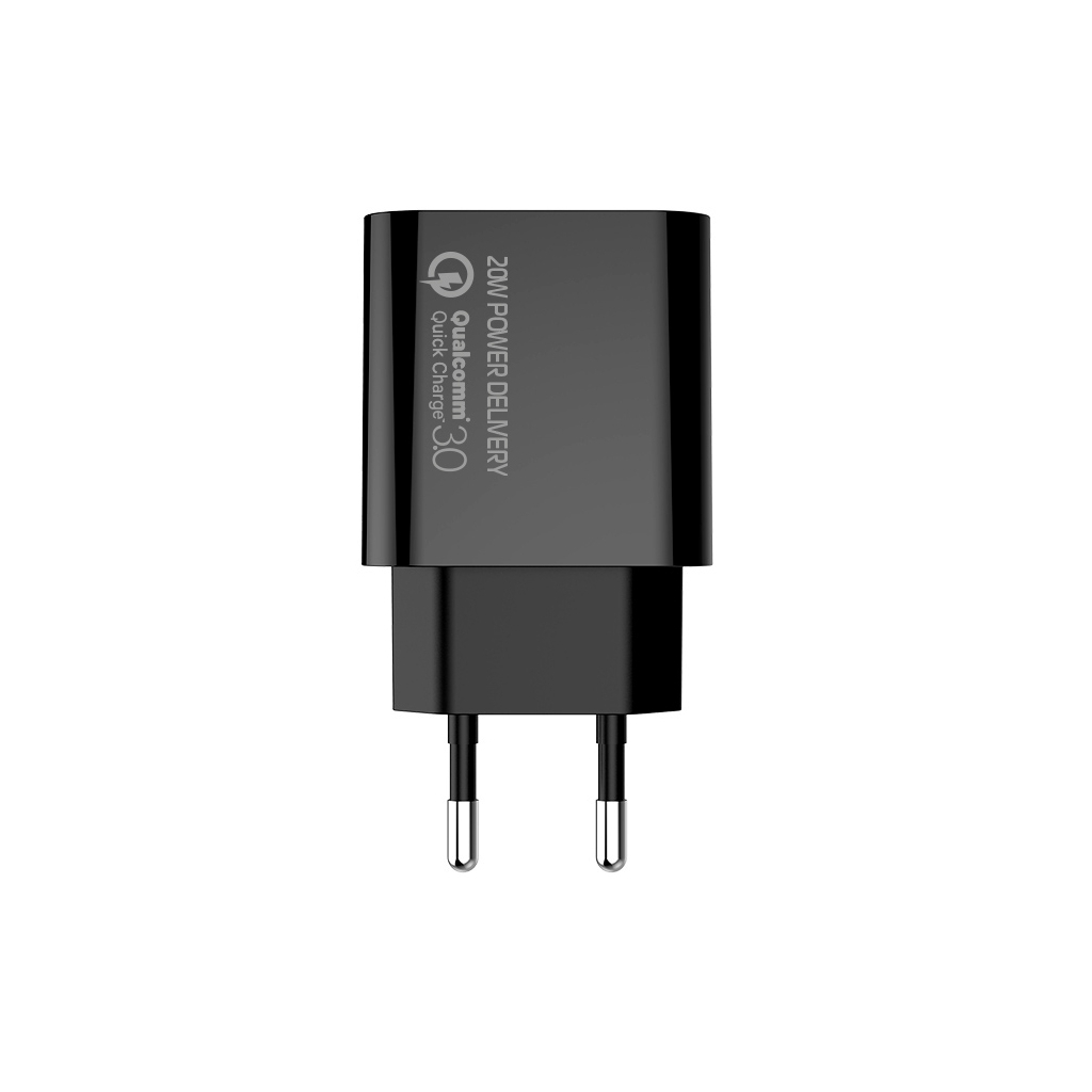 Зарядний пристрій ColorWay Power Delivery Port USB Type-C (20W) V2 black (CW-CHS026PD-BK)