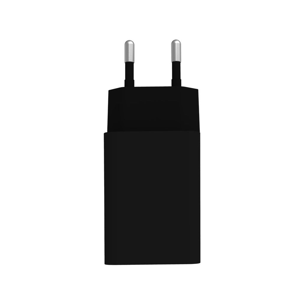 Зарядний пристрій ColorWay 1USB AUTO ID 2A (10W) black + cable Lightning (CW-CHS012CL-BK)