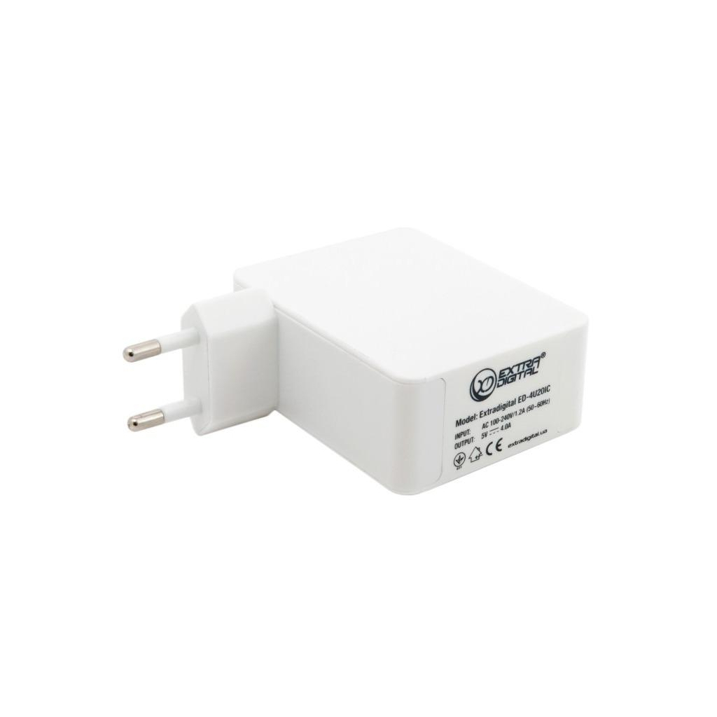 Зарядний пристрій Extradigital IQ Charger ED-4U20IC 4*USB, 4A (CUE1527)