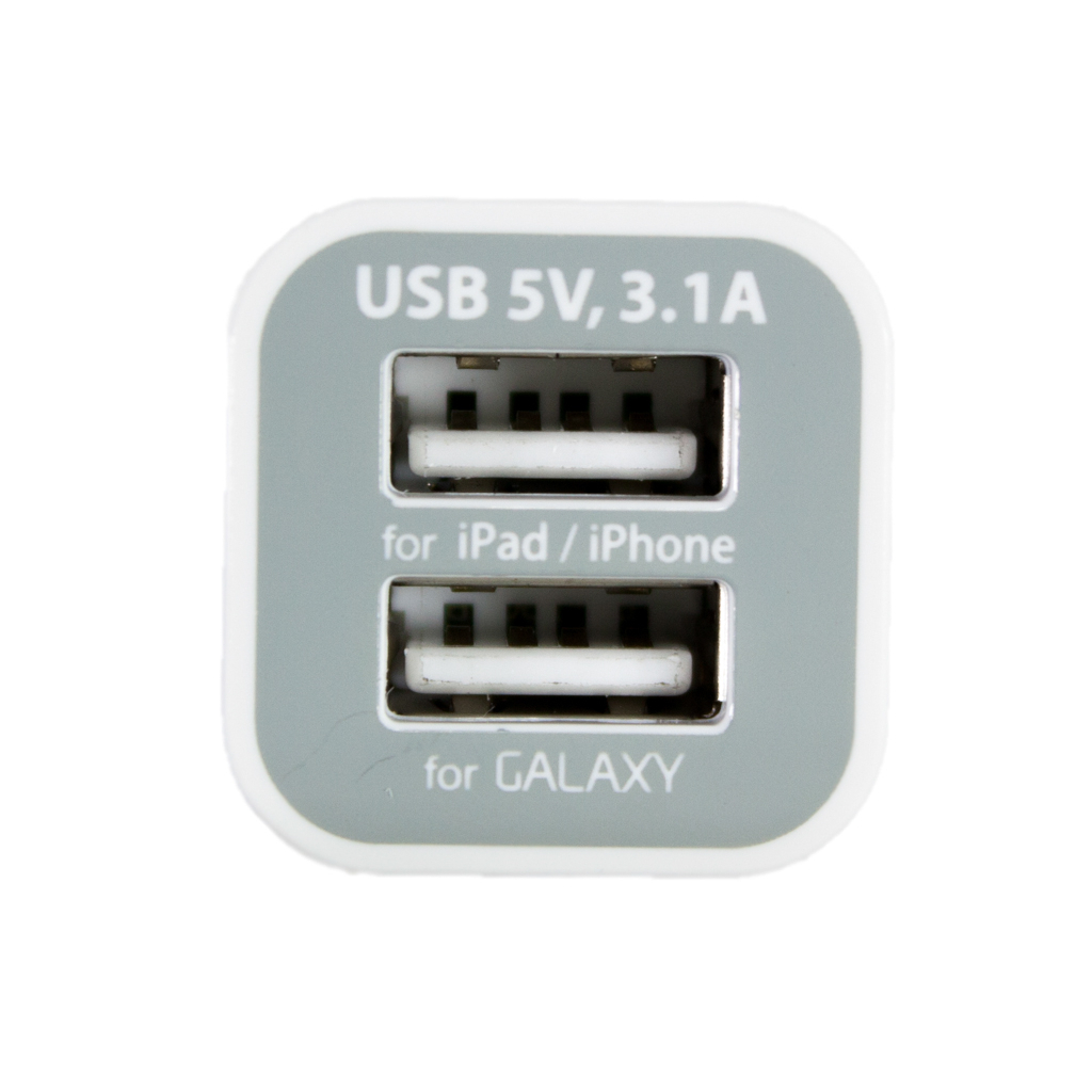 Зарядний пристрій PowerPlant 2*USB, 3.1A (DV00DV5036)