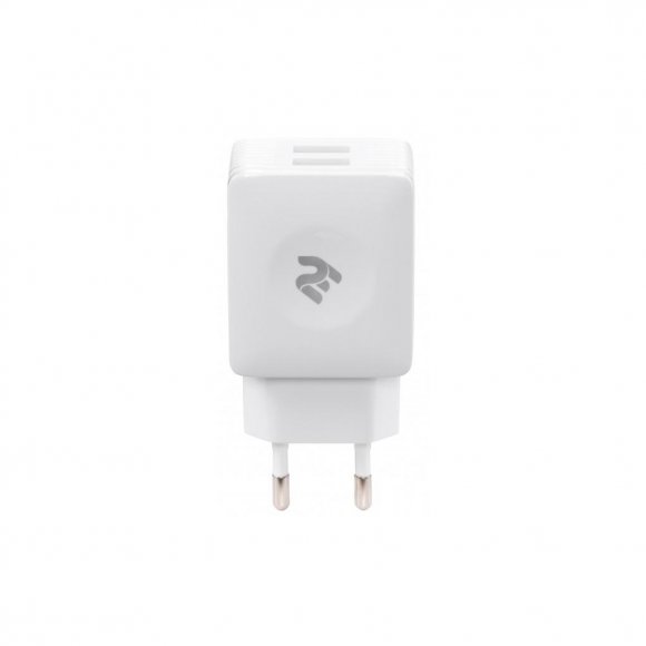 Зарядний пристрій 2E Wall for 2 USB - DC5.0V/4.2 A, white (2E-WC4USB-W)