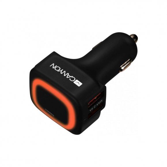 Зарядний пристрій Canyon Universal 4xUSB car adapter (CNE-CCA05B)