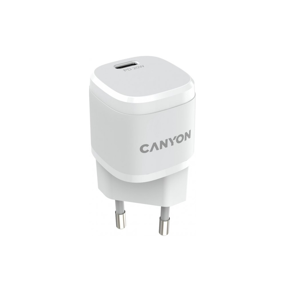 Зарядний пристрій Canyon PD 20W white (CNE-CHA20W05)