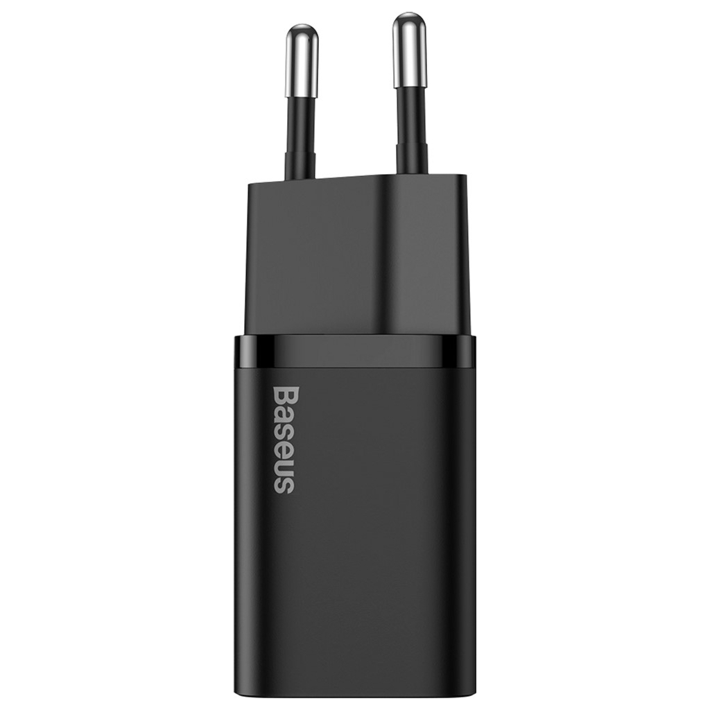 Зарядний пристрій Baseus 1xUSB 25W (USB-C) + Cable Type-C black (TZCCSUP-L01)