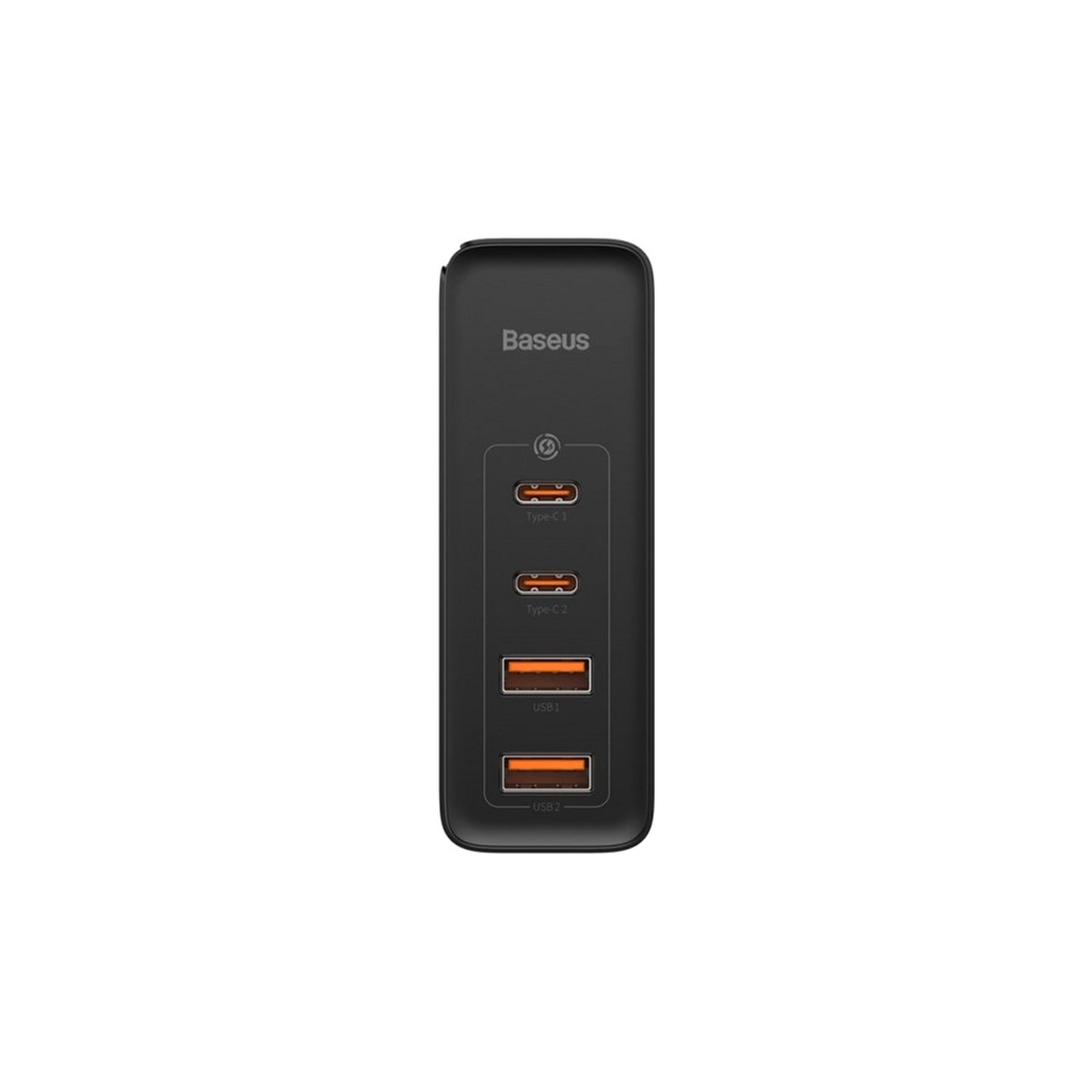 Зарядний пристрій Baseus 2xUSB 100W GaN (2xUSB-C+2xUSB-A) black (CCGAN2P-L01)