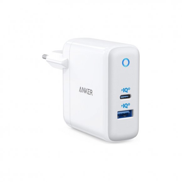 Зарядний пристрій Anker PowerPort+ Atom III 45W USB-C+15W USB-A (White) (A2322G21)