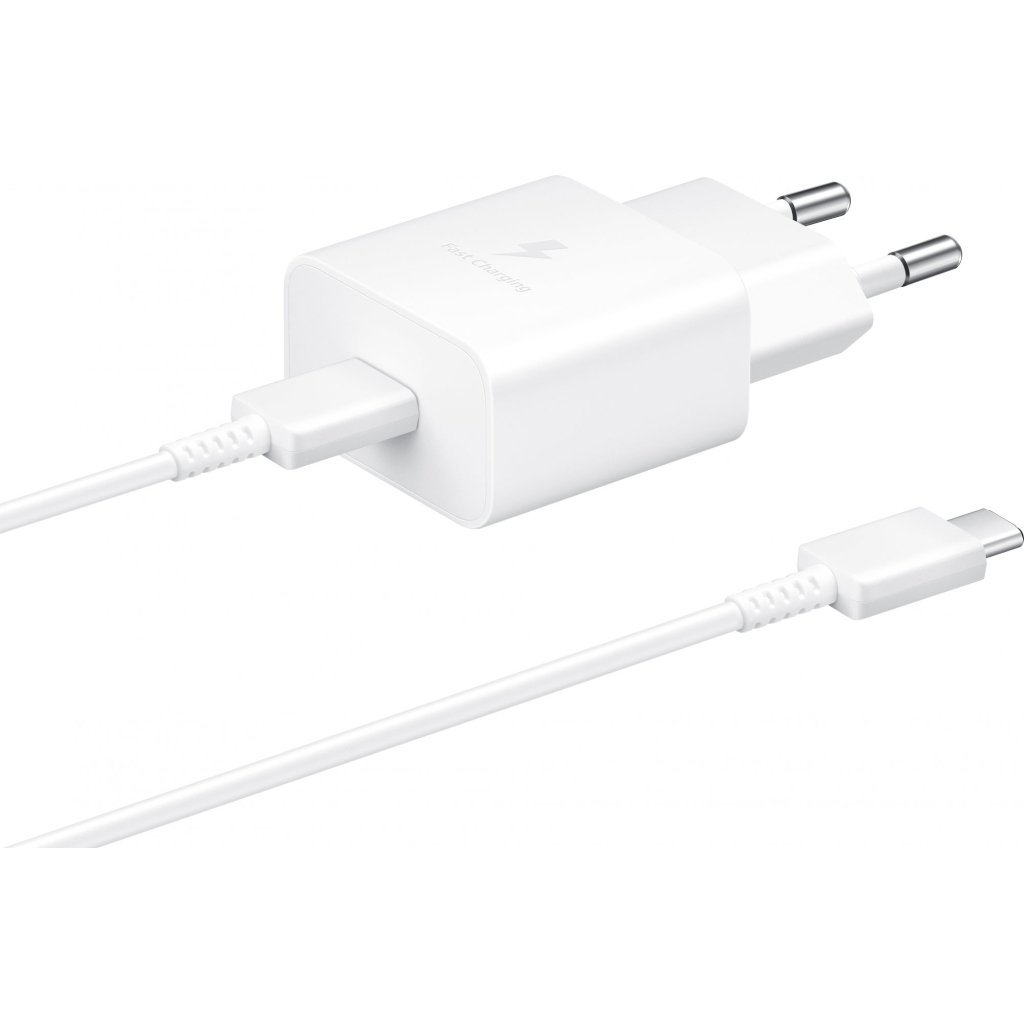 Зарядний пристрій Samsung 15W Power Adapter (w C to C Cable) White (EP-T1510XWEGRU)