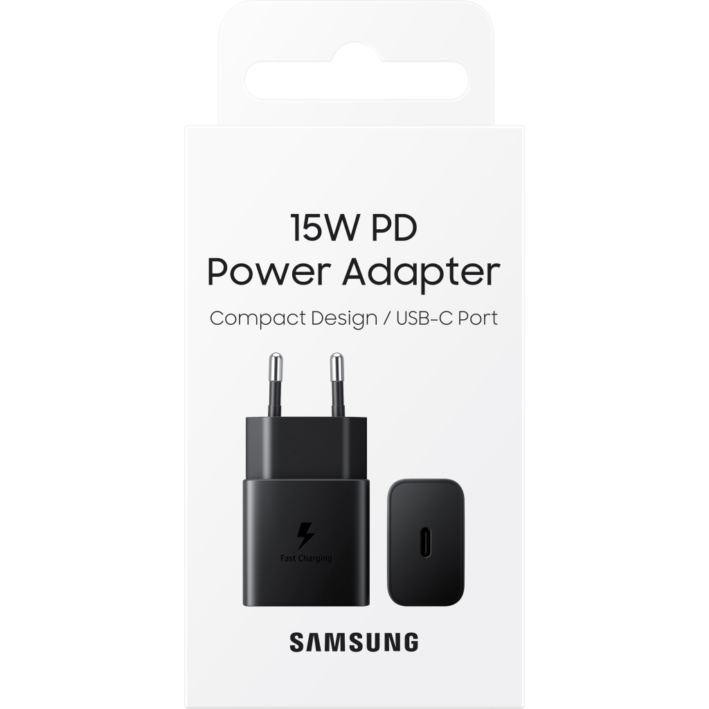 Зарядний пристрій Samsung 15W Power Adapter (w/o cable) Black (EP-T1510NBEGRU)