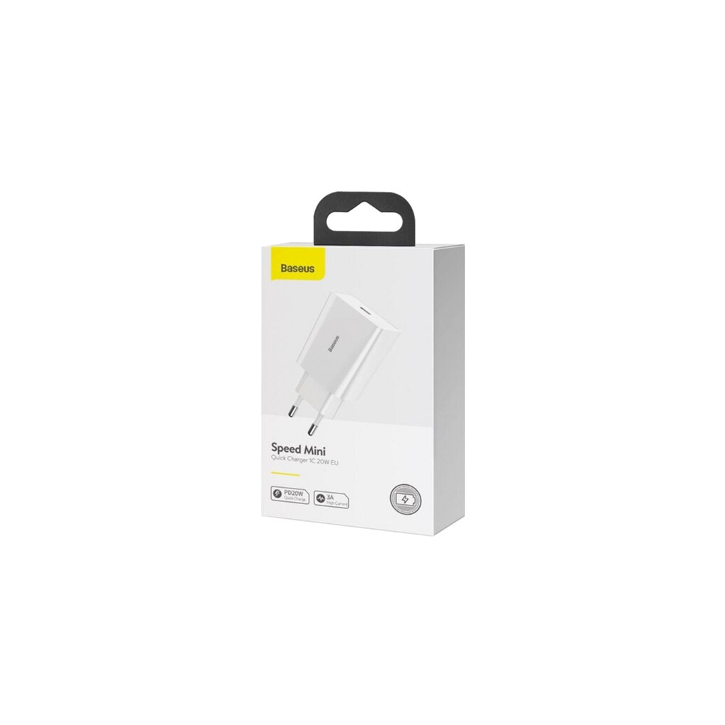 Зарядний пристрій Baseus Speed Mini Quick Charger White (CCFS-SN02)