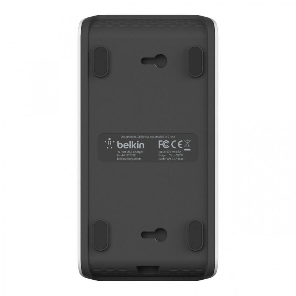 Зарядний пристрій Belkin RockStar 10 PORT USB-A CHARGER 2.4 Amp, 120W (B2B139vf)