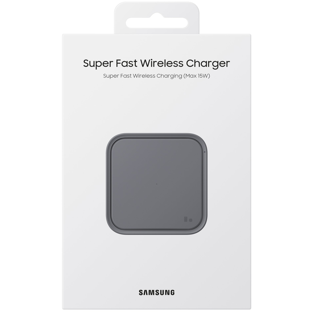 Зарядний пристрій Samsung 15W Wireless Charger Pad (w/o TA) Black (EP-P2400BBRGRU)