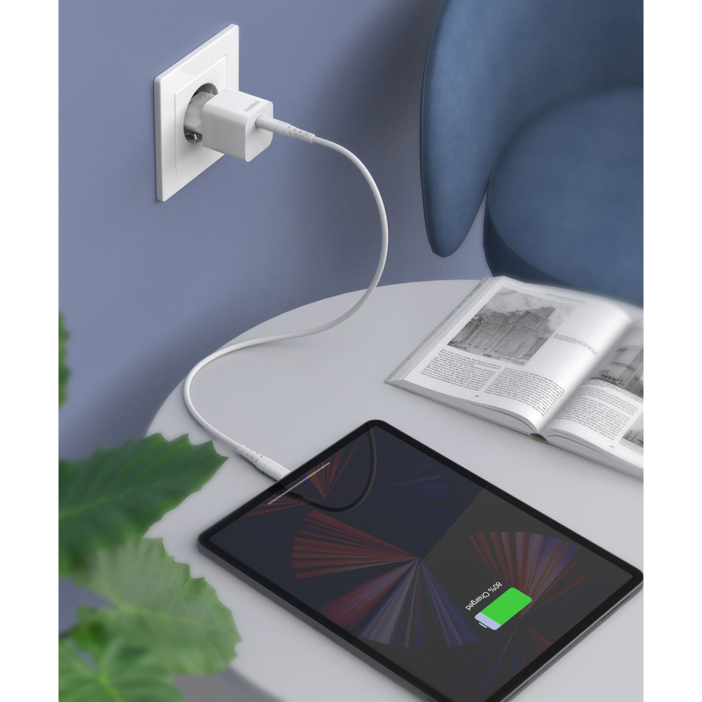 Зарядний пристрій Choetech GaN USB-C 20W QC3.0/PD/PPS (PD5010-EU-WH)