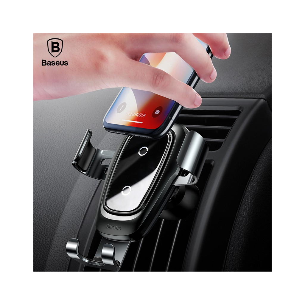 Зарядний пристрій Baseus Metal Wireless Charger Gravity Car MountTarnish (WXYL-B (676867)