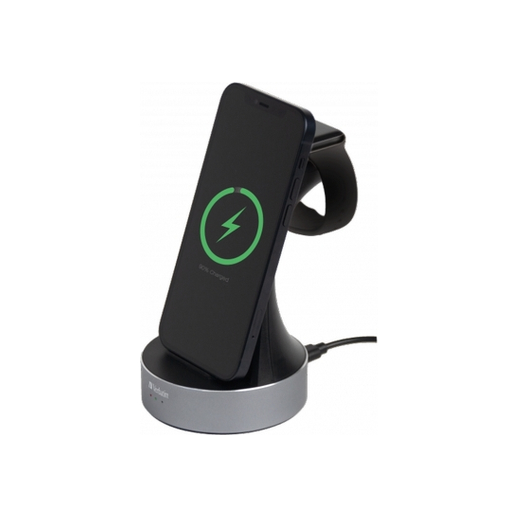 Зарядний пристрій Verbatim 2in1 Apple Watch and iPhone Charging Stand (49555)