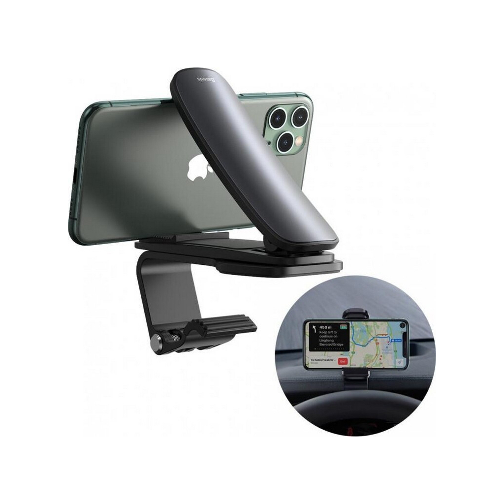 Універсальний автотримач Baseus Big Mouth Pro Car Mount (applicable to centre console) Black (SUDZ-A01)