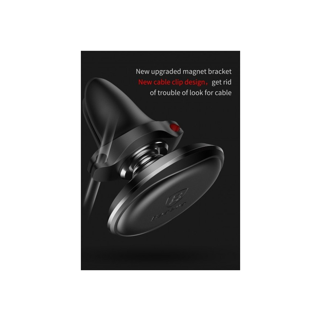 Універсальний автотримач Baseus Magnetic Air Vent Car Mount Holder Black (SUGX-A01)