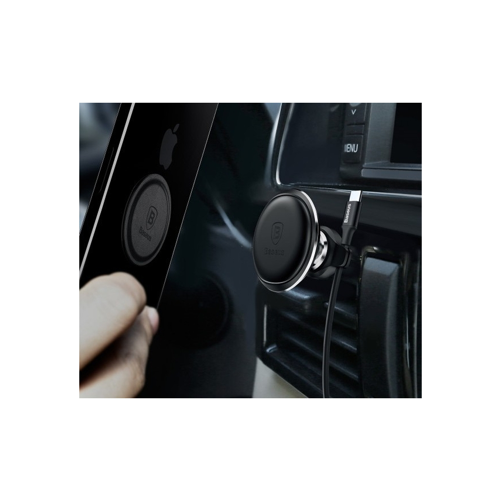 Універсальний автотримач Baseus Magnetic Air Vent Car Mount Holder Black (SUGX-A01)