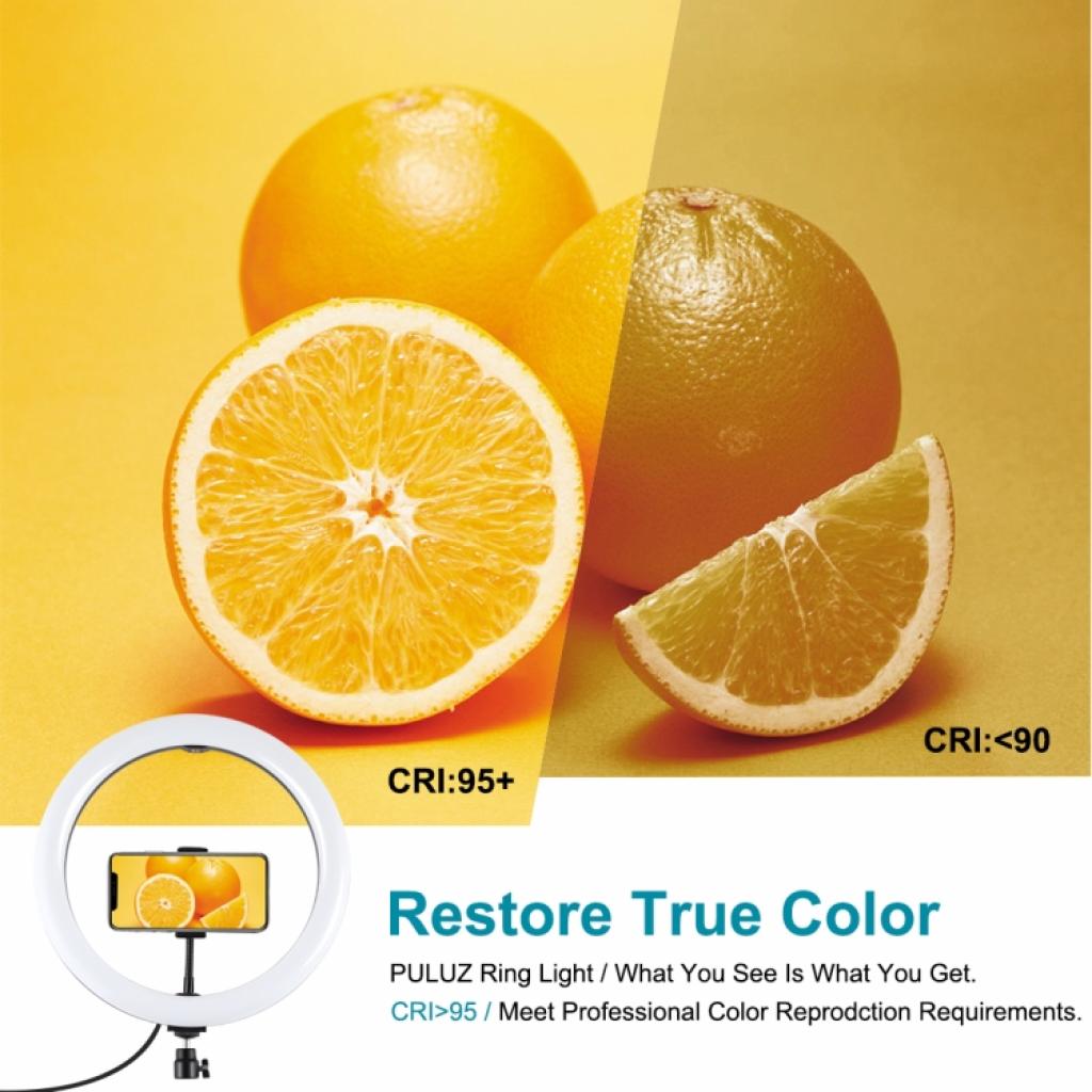 Набір блогера Puluz Ring USB LED lamp PKT3061B 11.8" + tripod 1.65 м (PKT3061B)