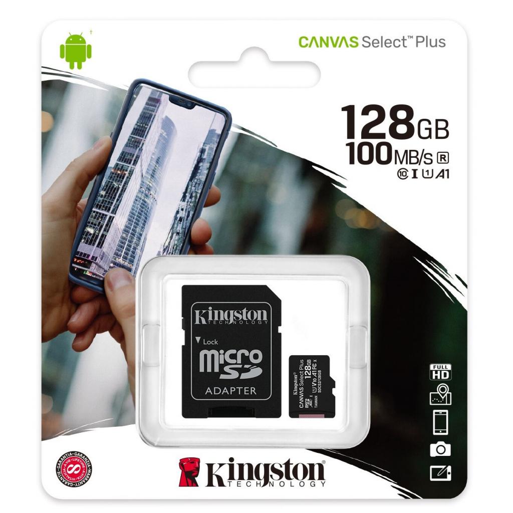 Карта пам'яті Kingston 128GB micSDXC class 10 A1 Canvas Select Plus (SDCS2/128GB)