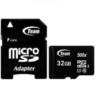 Карта пам'яті Team 32Gb microSDHC class 10 (TUSDH32GCL10U03)