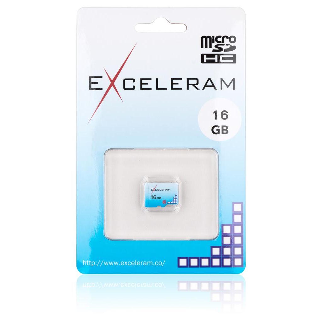 Карта пам'яті eXceleram 16GB microSD class 10 Color series (EMSD0003)