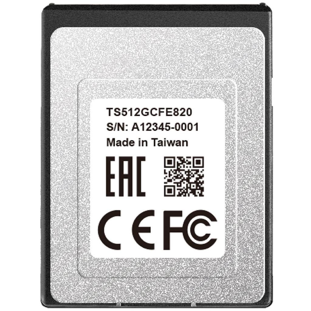 Карта пам'яті Transcend 512GB CFExpress 820 Type B (TS512GCFE820)