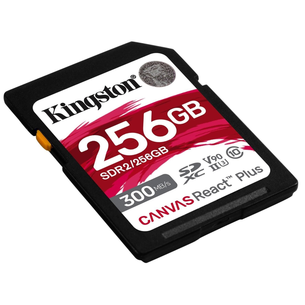 Карта пам'яті Kingston 256GB SDXC class 10 UHS-II U3 Canvas React Plus (SDR2/256GB)