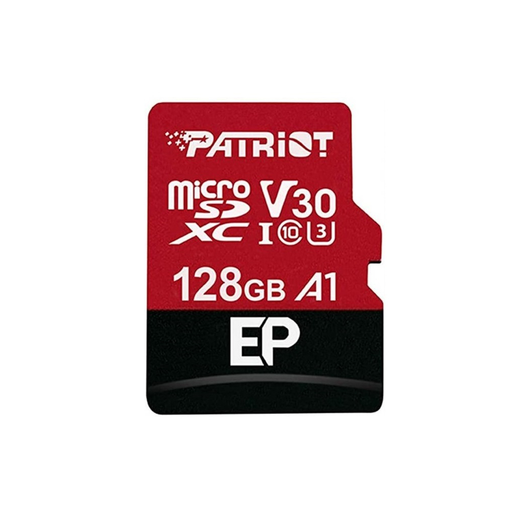 Карта пам'яті Patriot 128GB microSDXC class 10 UHS-I/U3 EP A1 (PEF128GEP31MCX)