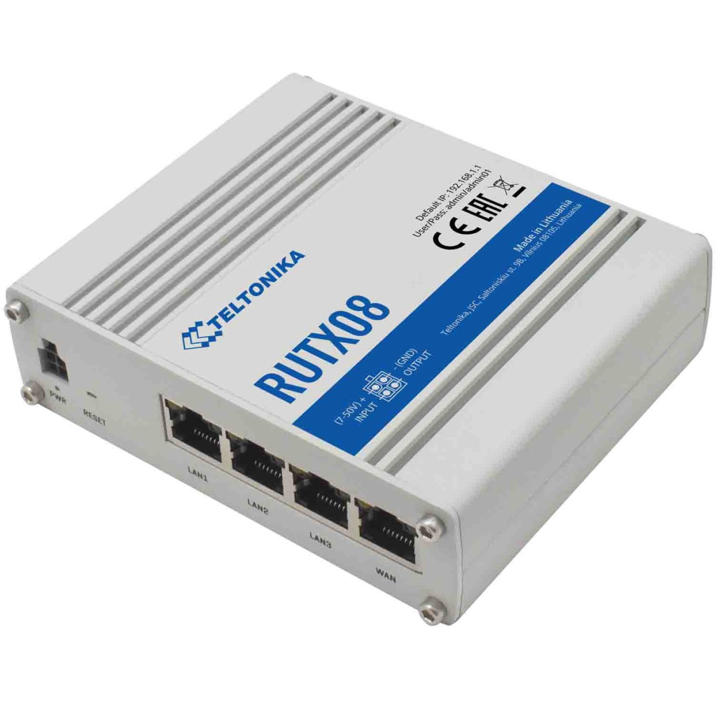 Маршрутизатор Teltonika NET ROUTER 1000M 4PORT/RUTX08 TELTONIKA (RUTX08000000)