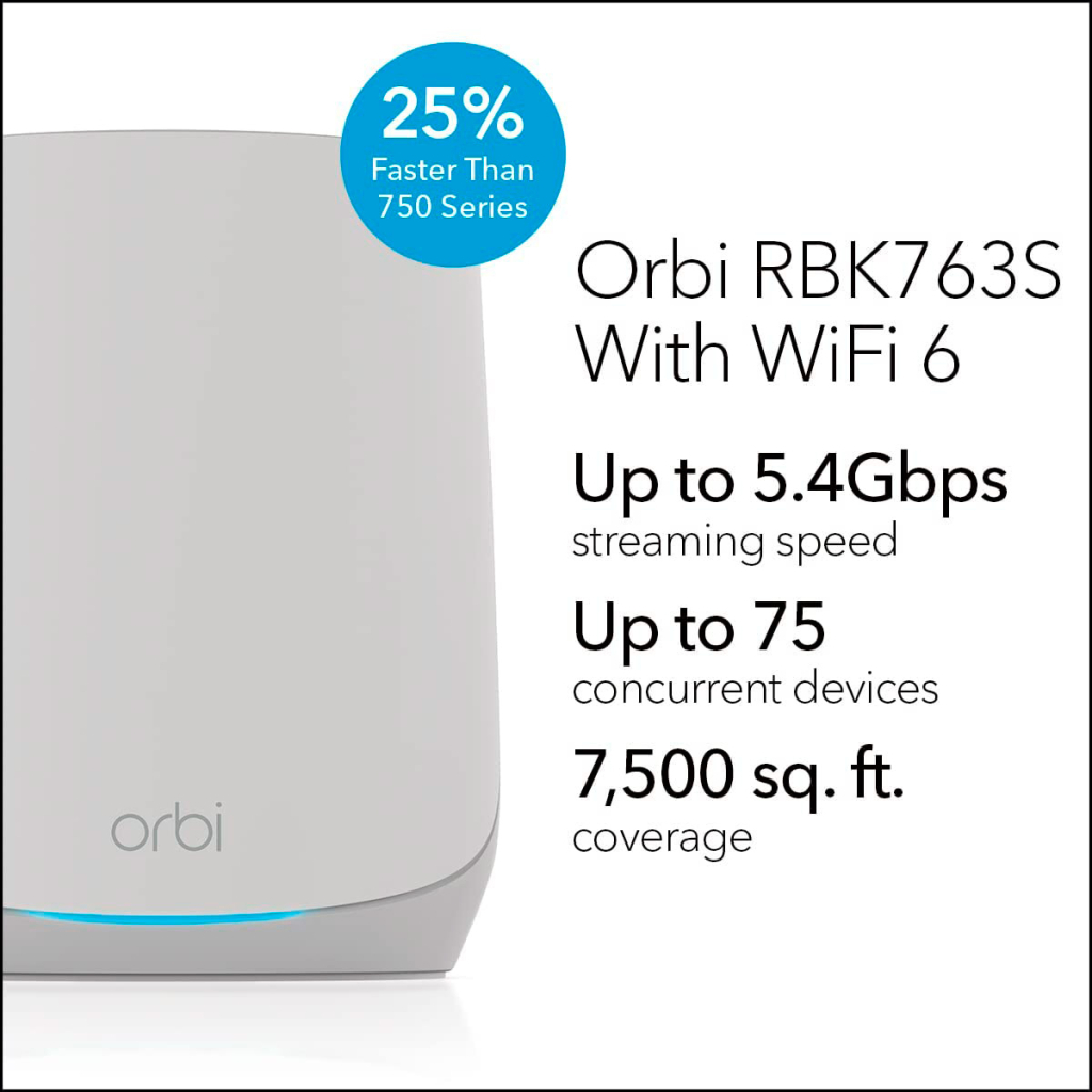 Маршрутизатор Netgear Orbi RBK763S (RBK763S-100EUS)