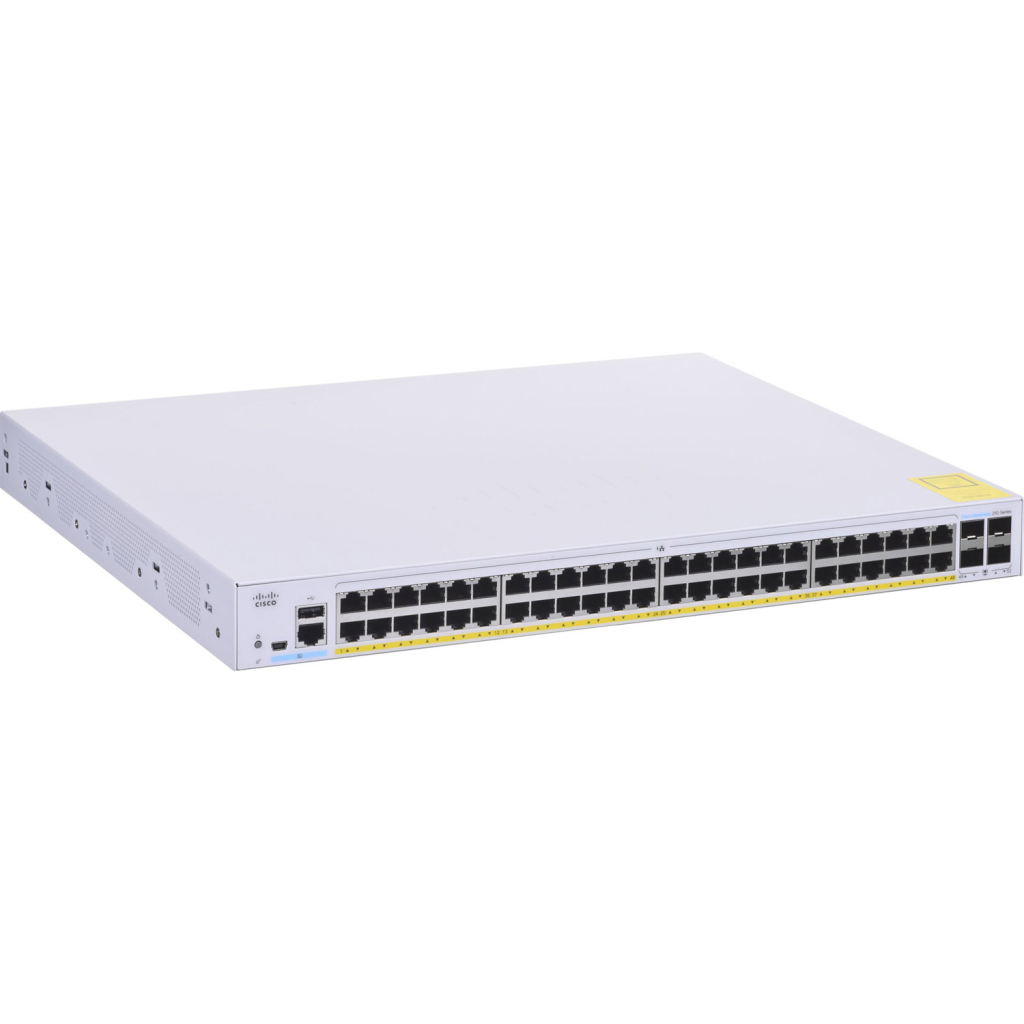 Комутатор мережевий Cisco CBS250-48T-4G-EU